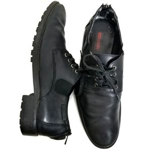 Rockadelic | Black Heel Zip Shoes